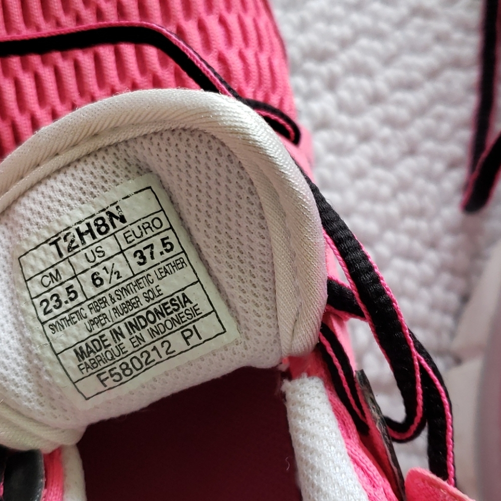 ASICS Gel Blurr33 Athletic ShoesSize 6.5 Pink Black - Picture 8 of 9